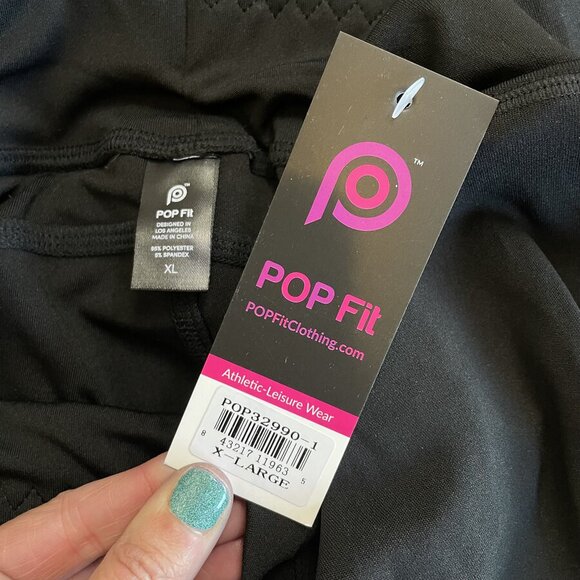 POP Fit | Women's Workout Legging and Top and Bra 5 Piece Bundle | Size: XL - Picture 12 of 15